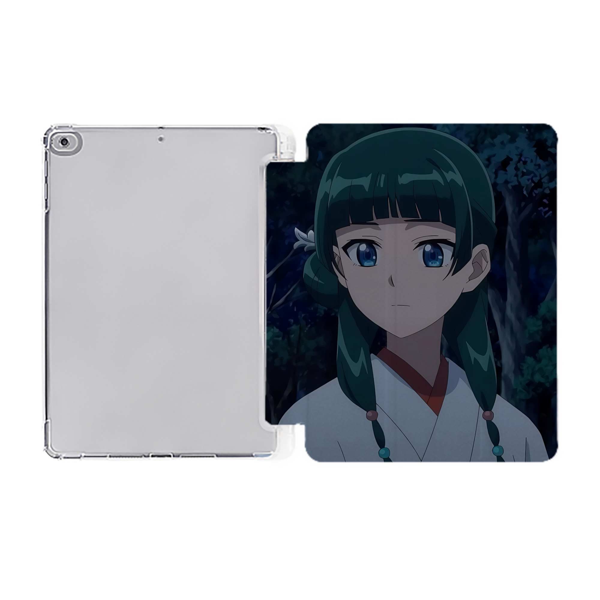 （画像用） 薬屋のひとりごと The Apothecary Diaries IPad ケース ペン収納付き 三つ折りスタンド PUレザー×シリコン 対応機種9.5/10.5/10.9インチ